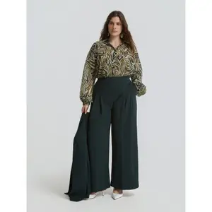 Women's suit Trousers Mat Fashion Wide Leg image-2