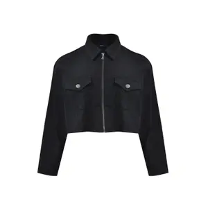 Women's crop denim jacket Mat Fashion image-0