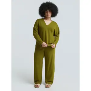 Women's V-neck sweatshirt Mat Fashion image-2