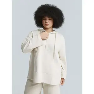 Women's Zip-Up Hoodie with Kangaroo Pocket Mat Fashion image-1