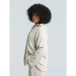 Women's Zip-Up Hoodie with Kangaroo Pocket Mat Fashion image-4