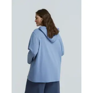 Women's Zip-Up Hoodie with Kangaroo Pocket Mat Fashion image-2