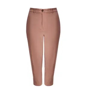 Carrot Trousers with Front Pleat for Women Mat Fashion image-0