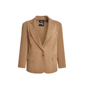 Women's Structured Button Blazer Mat Fashion image-0