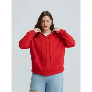 Women's zip-up hoodie Mat Fashion image-1