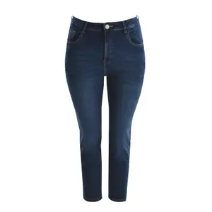 Jeans a vita alta da donna Mat Fashion Basic Slim image-0