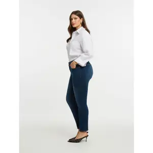 Jeans a vita alta da donna Mat Fashion Basic Slim image-4