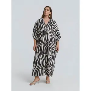 Women's dress Mat Fashion Zebra Print image-1