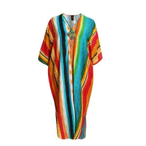 Women's printed dress Mat Fashion Kaftan image-0