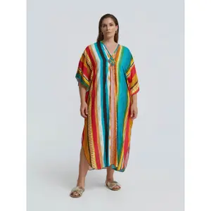 Women's printed dress Mat Fashion Kaftan image-1