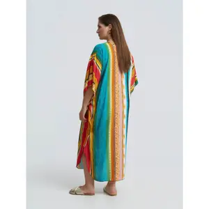 Women's printed dress Mat Fashion Kaftan image-2