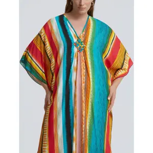 Women's printed dress Mat Fashion Kaftan image-4