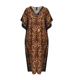 Animal Print Kaftan Dress for Women Mat Fashion image-0