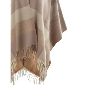 Fringed Poncho Women Mat Fashion Minimal image-2