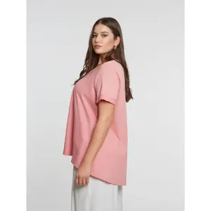 Women's V-neck T-shirt Mat Fashion image-3