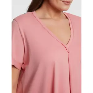 Women's V-neck T-shirt Mat Fashion image-4