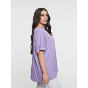 Women's T-shirt Mat Fashion Relaxed image-3