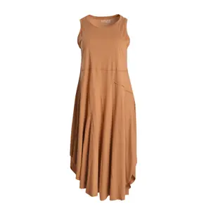Women's Cotton Asymmetric Dress Mat Fashion image-0