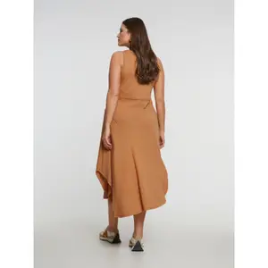 Women's Cotton Asymmetric Dress Mat Fashion image-2