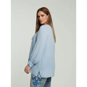 Women's long sleeve chiffon blouse Mat Fashion image-3