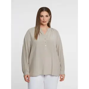 Light Viscose Blouse Women's Mat Fashion image-1