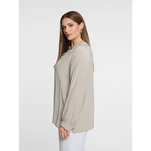 Light Viscose Blouse Women's Mat Fashion image-4