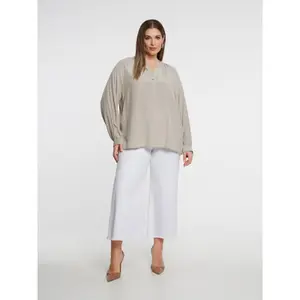 Light Viscose Blouse Women's Mat Fashion image-2
