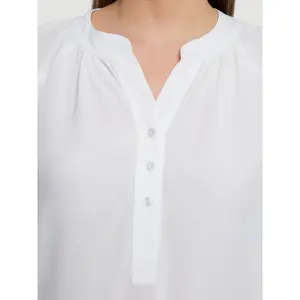 Light Viscose Blouse Women's Mat Fashion image-4