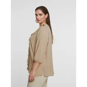 Women’s Puff Sleeve Blouse Mat Fashion image-3
