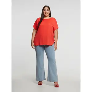 Women's Round Neck Top Mat Fashion image-2