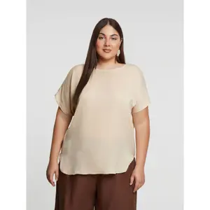 Women's Round Neck Top Mat Fashion image-1