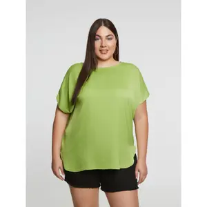 Women's Round Neck Top Mat Fashion image-1