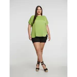 Women's Round Neck Top Mat Fashion image-2