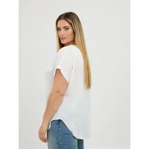 Women's Round Neck Top Mat Fashion image-3