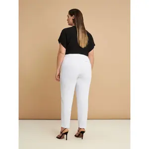 Crêpe Trousers with Drawstrings for Women Mat Fashion image-2