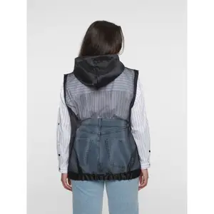 Women's hooded vest Mat Fashion Organza image-3