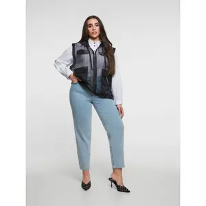 Women's hooded vest Mat Fashion Organza image-2