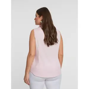 Sleeveless Blouse with Knot Detail Women Mat Fashion image-3