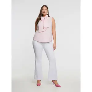 Sleeveless Blouse with Knot Detail Women Mat Fashion image-2