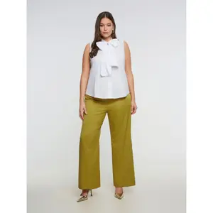 Sleeveless Blouse with Knot Detail Women Mat Fashion image-2