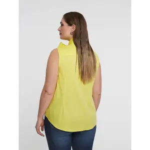 Sleeveless Blouse with Knot Detail Women Mat Fashion image-3