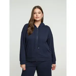 Women's zip-up hoodie Mat Fashion image-1