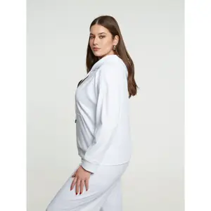 Women's zip-up hoodie Mat Fashion image-3