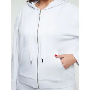 Women's zip-up hoodie Mat Fashion image-4