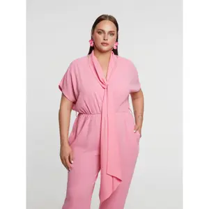 Wrap Bodysuit with Tie for Women Mat Fashion image-4