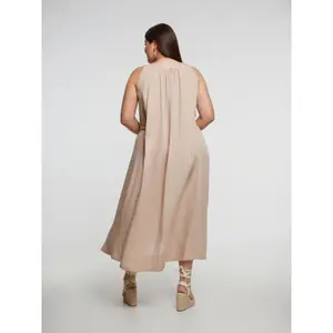 Robe sans manches ceinturée mulher Mat Fashion image-2