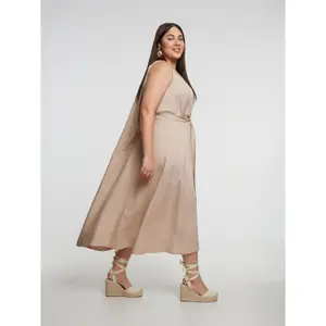 Robe sans manches ceinturée mulher Mat Fashion image-3