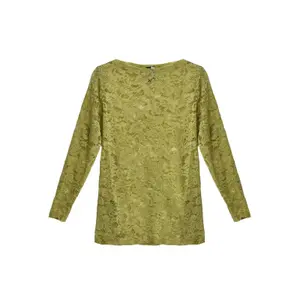 Lace long sleeve blouse for women Mat Fashion image-0
