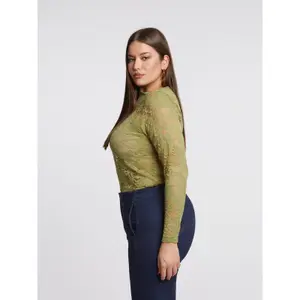 Lace long sleeve blouse for women Mat Fashion image-4