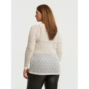 Lace long sleeve blouse for women Mat Fashion image-3